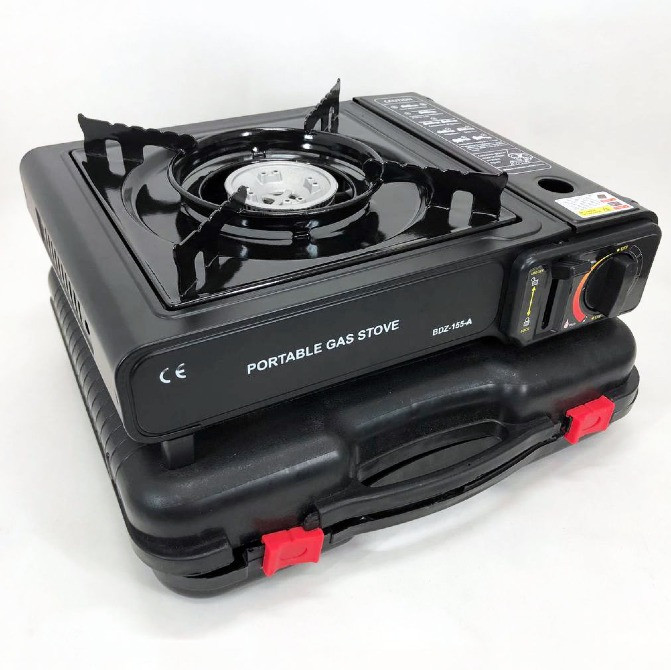 Портативна газова плитка BK-167A із перехідником під звичайний газовий балон Львів - зображення 7