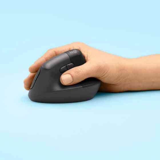 Мышь компьютерная безпроводная Logitech Lift Vertical Ergonomic Mouse Graphite L910-006473 графитова Киев