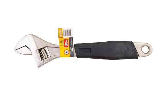 Ключ разводной MASTERTOOL 300 мм 0-35 мм C45/Ni рукоятка с TPR накладкой 76-0124 Харків