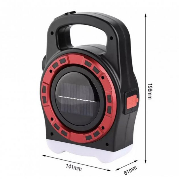 Переносний ліхтар прожектор 66 із сонячною панеллю та функцією Power Bank, ручний проже Львов - изображение 6