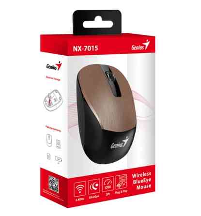 Мышь компьютерная безпроводная Genius NX-7015 Brown 31030015403 коричневая Киев