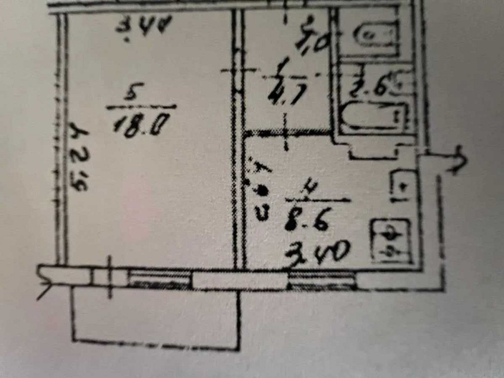 продажа 1-к квартира Киев, Дарницкий, 40000 $ Київ - зображення 3