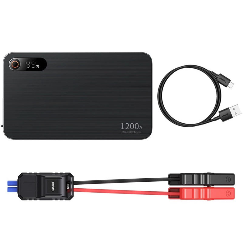 Пусковое устройство (бустер) для автомобиля Baseus Super Energy Pro+ 12000mAh (C00245700111) Херсон - зображення 10