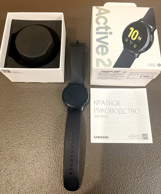 Смарт годинник/часы Samsung Galaxy Watch Active 2 40 SM-R830 Black Aluminium Київ - зображення 2