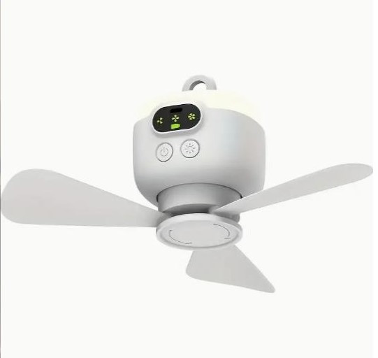 Портативний навісний акумуляторний вентилятор, з підсвічуванням та дистанційним керуванням Київ - зображення 8