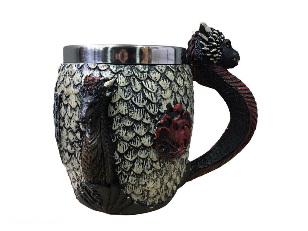 Кружка Чашка Бокал Игра Престолов Fire and Blood Targaryen 3D Дом Таргариен Таргариены Київ - зображення 3