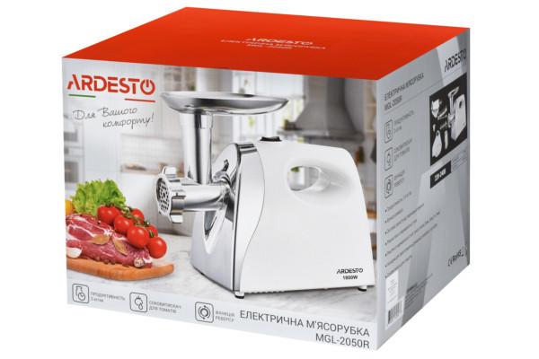 Мясорубка электрическая Ardesto MGL-2050-R 1800 Вт Киев - изображение 7