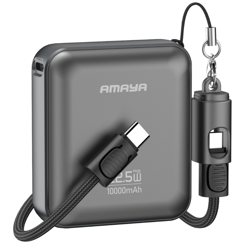 Портативное ЗУ Power Bank Amaya F137C PD22.5W with cable 10000 mAh Херсон - изображение 1