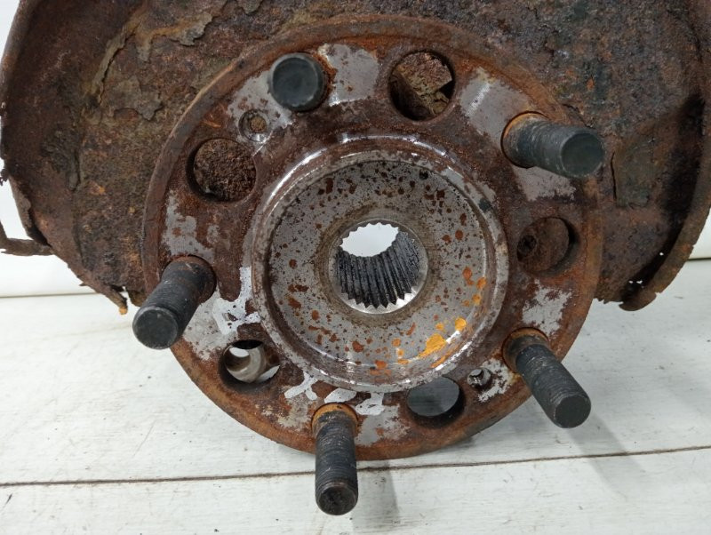 Кулак поворотный правый со ступицей SsangYong Rexton Y250 2.7 D27DT 2006 (б/у) Київ - зображення 2