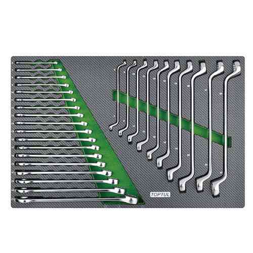 Набор ключей комбинированных и накидных 6-27мм 28ед.(в ложементе) TOPTUL GED2813 Харків