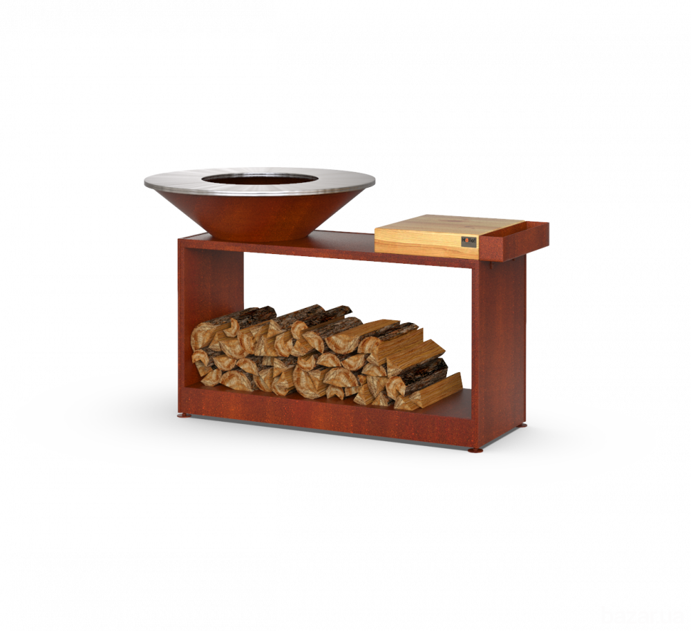 Гриль – барбекю з відкритою тумбою HOLLA GRILL Rust Wide Open Харків - зображення 1