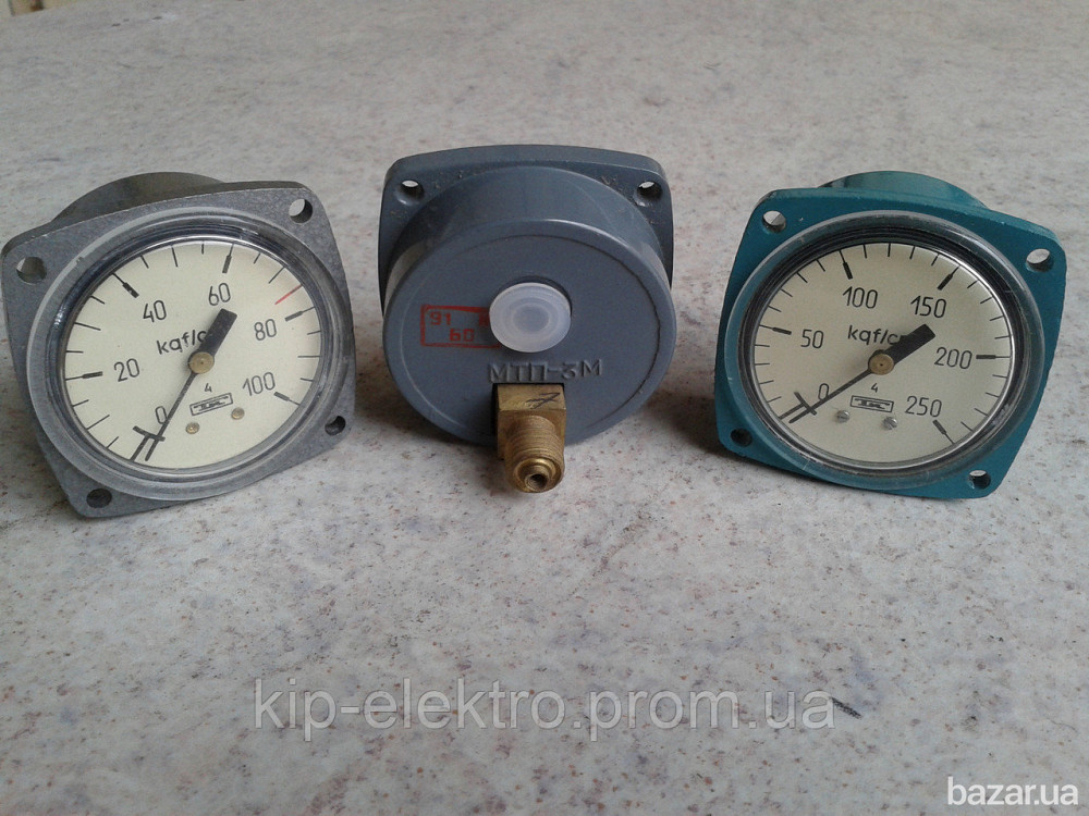 Манометр фланцевый МТП-3М (МТП-3, МТП3М, МТП 3М, МТП) - осевой штуцер (ОШ) Київ - зображення 2