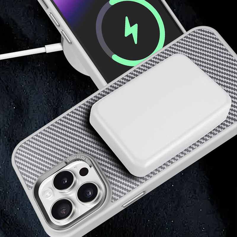 Чехол TPU+PC Carbon Mirage with MagSafe для Apple iPhone 16 Pro Max (6.9") Херсон - изображение 5