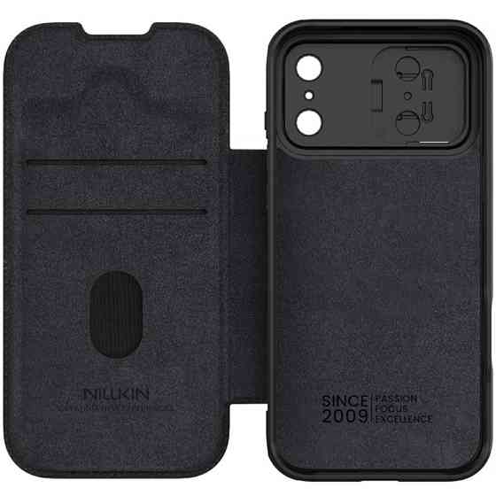 Кожаный чехол-книжка Nillkin Qin Pro Camshield для Apple iPhone 17 Pro (6.3") Херсон