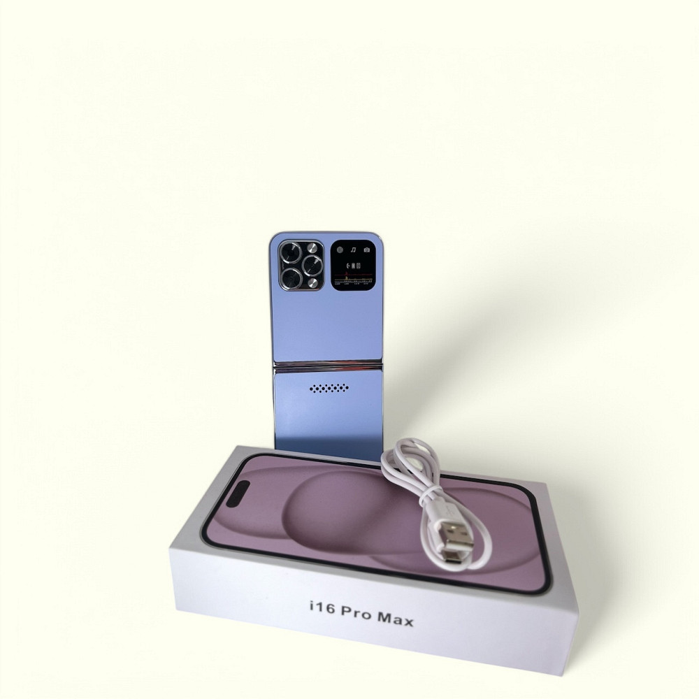 Кнопочный мобильный телефон раскладушка AIEK I16 Max на 4 сим карты Blue Киев - изображение 6