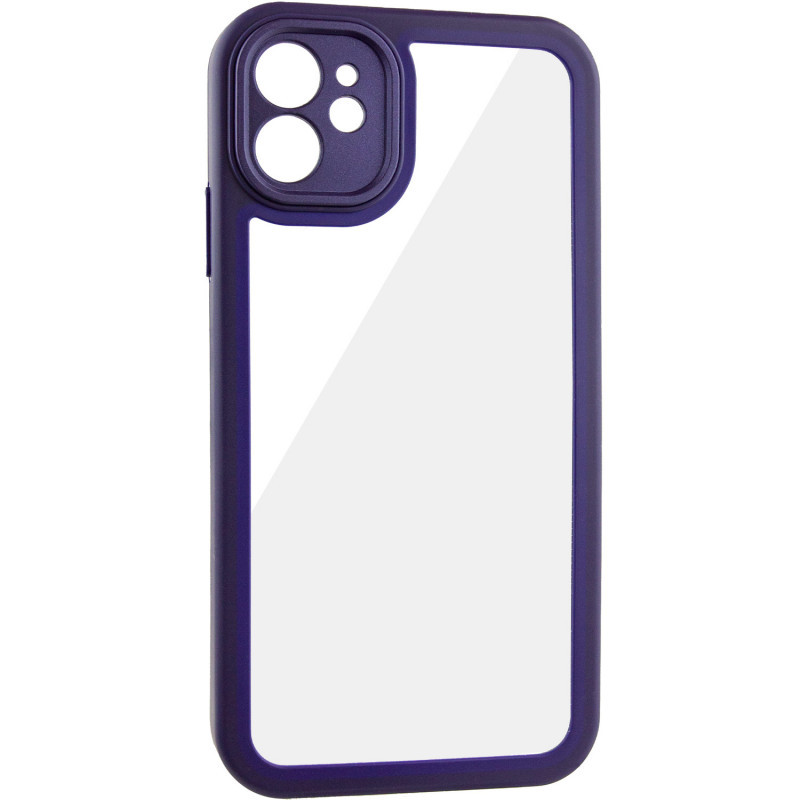 TPU чехол Transparent + Colour 1,5mm для Apple iPhone 12 (6.1") Херсон - изображение 3