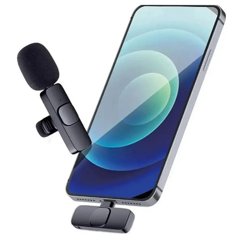 Портативный беспроводной петличный микрофон AND-1 Type-C, Black Одесса - изображение 5