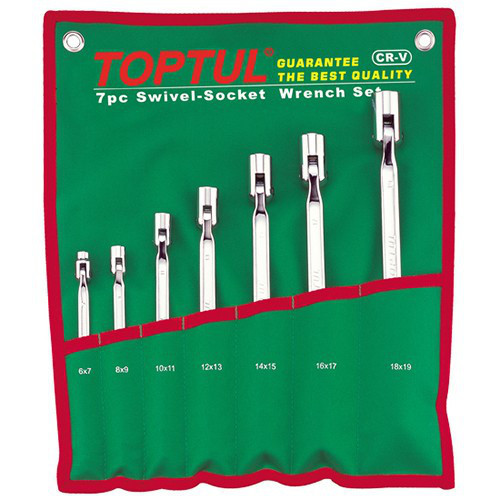 Набор шарнирных ключей колокольчиков TOPTUL 7 шт. 6-19 мм GAAA0704 Харьков - изображение 1