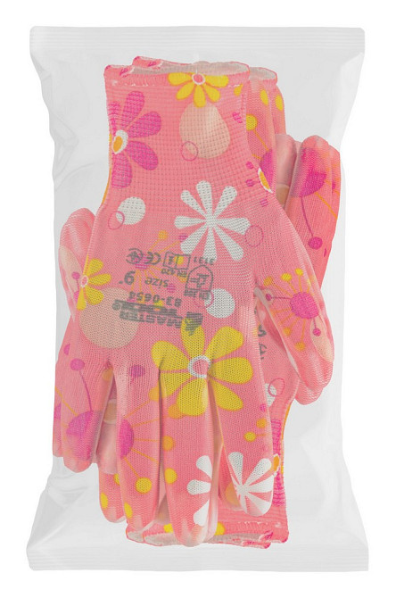 Перчатки бесшовные трикотажные MASTERTOOL "Астра" с полиуретановым покрытием ладони 9" 17-20 г 12 па Харків - зображення 2