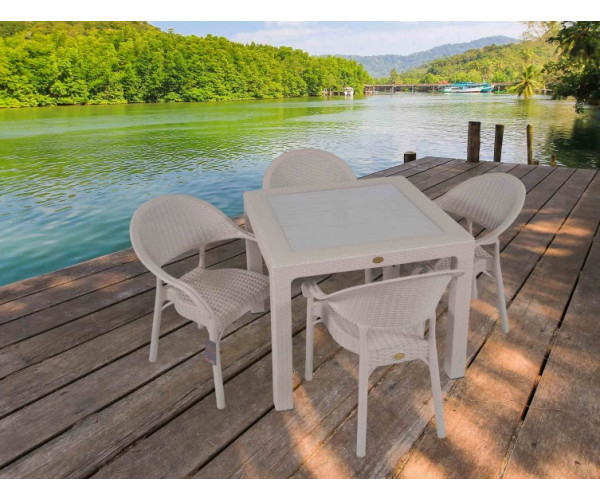 Стілець Софія пластиковий ротанг Дніпро - зображення 4