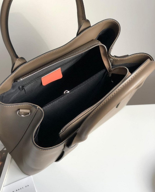 Шкіряна велика сумка Чорна Італія 1949грн Віра Пелле TS000125 Київ - зображення 2