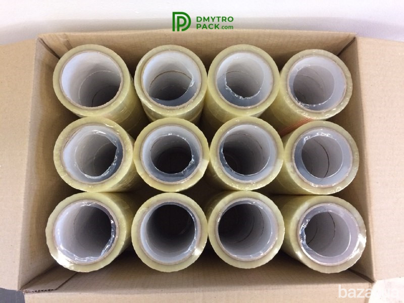 Скотч 66 м 72 мм упаковочный широкий прозрачный (клейкая лента) 40 мкм Херсон - изображение 9