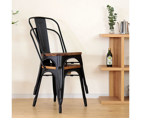 Стілець Толікс W металевий чорний Днепр - изображение 3
