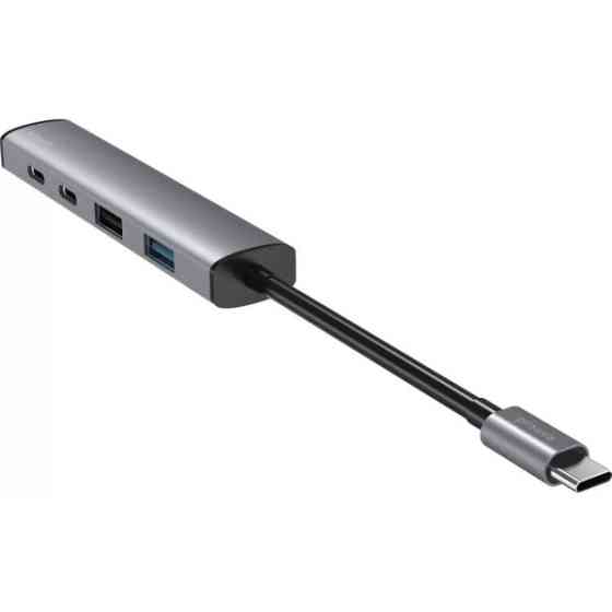 USB HUB Proove Arc Link 5 in 1 (2*USB3.0 + 3*Type-C3.0) Silver (HBAL00222024) Харків