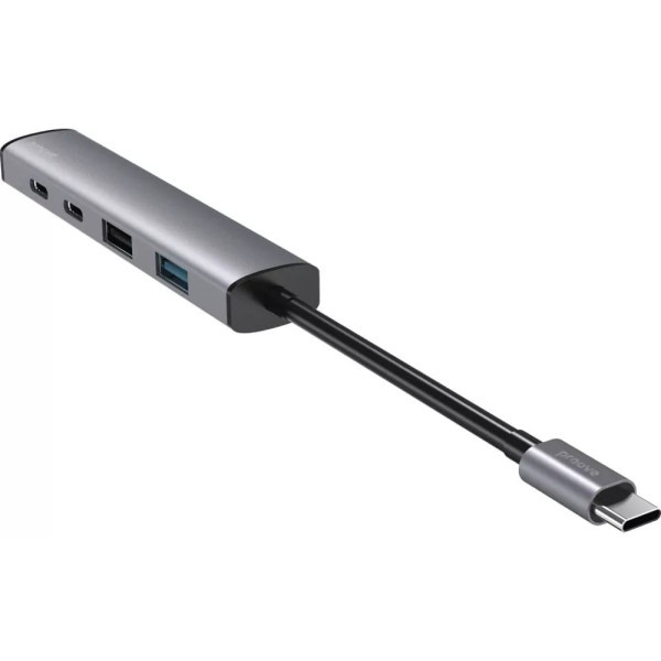 USB HUB Proove Arc Link 5 in 1 (2*USB3.0 + 3*Type-C3.0) Silver (HBAL00222024) Харків - зображення 2