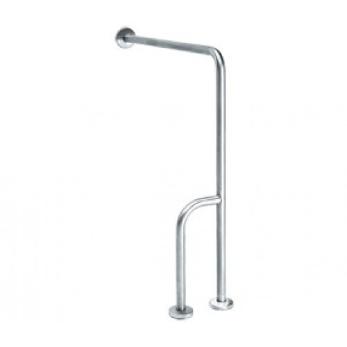 Поручень левый угловой, нержавеющая сталь, 880х775 мм Київ - зображення 1