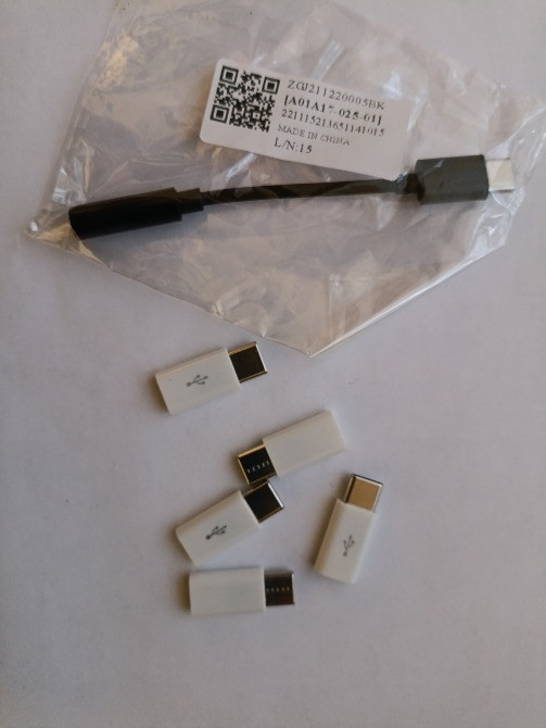 Переходник USB Type-C на Мini jack 3.5 мм для наушников и USB на Type-C Лубни - зображення 5