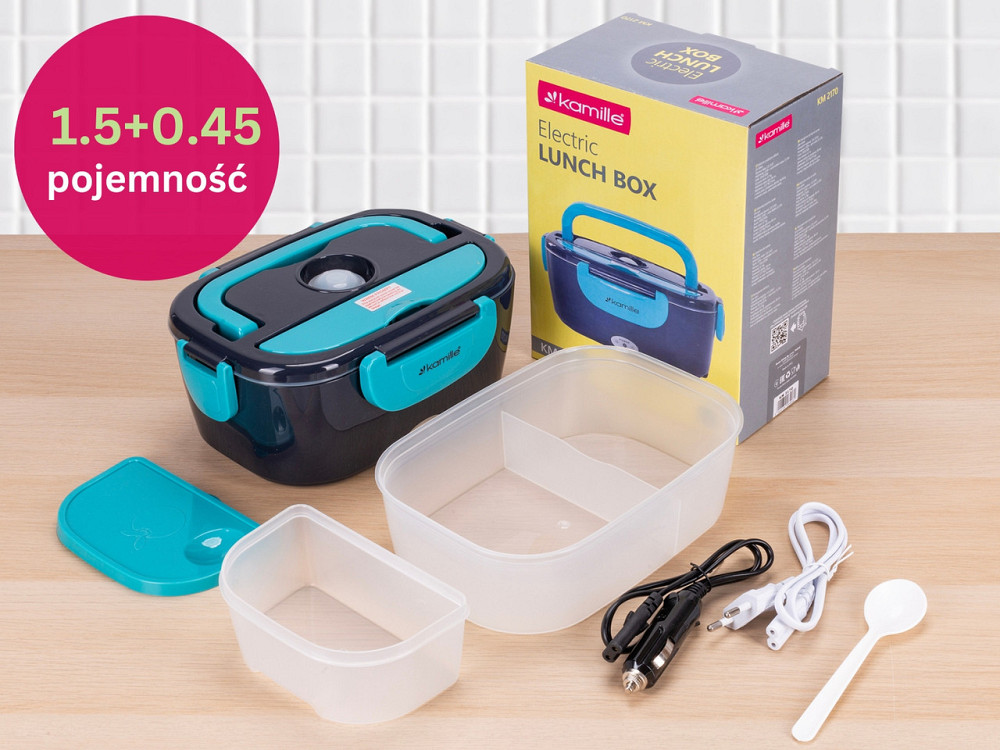 Ланч-бокс электрический с подогревом Кamille от 220В 1л т.серый Одесса - изображение 9
