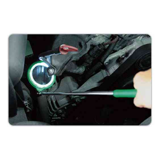 Зеркало телескопическое с подсветкой TOPTUL увеличительное d=55 мм, 268-955 мм JJAM0596 Харків