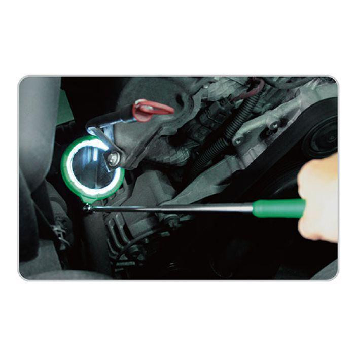 Зеркало телескопическое с подсветкой TOPTUL увеличительное d=55 мм, 268-955 мм JJAM0596 Харків - зображення 2