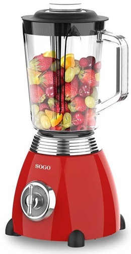 Блендер стационарный SOGO SS-5560 500 Вт красный Київ - зображення 5