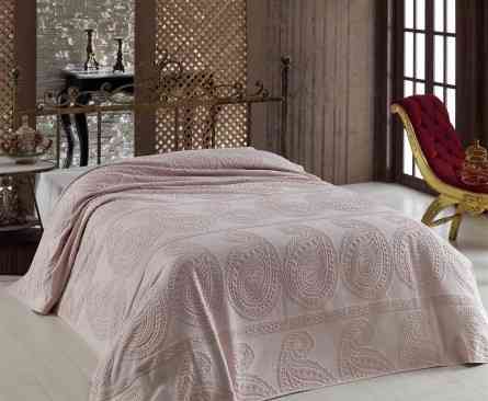 Простирадло махрове полуторне Arya Misley AR-TR1001609-rose 160х220 см рожеве Киев