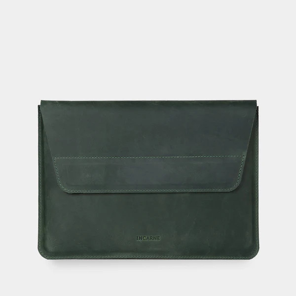 Чехол для ноутбука винтажный Incarne Line MacBook Pro 16" 2019-2025 line-green-vintage-pro-16 зелены Київ - зображення 1