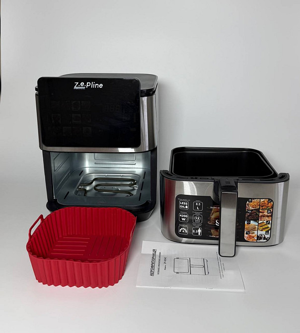 Аэрогриль мультипечь на два тэна со съемным ковшиком и силиконовой формой Zepline ZP-00342 13 л 4200 Киев - изображение 8