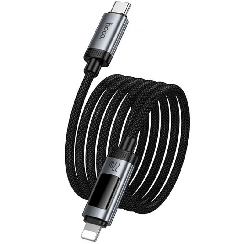 Дата кабель Hoco U148 Lord with display Type-C to Lightning 27W (1.2m) Херсон - изображение 3