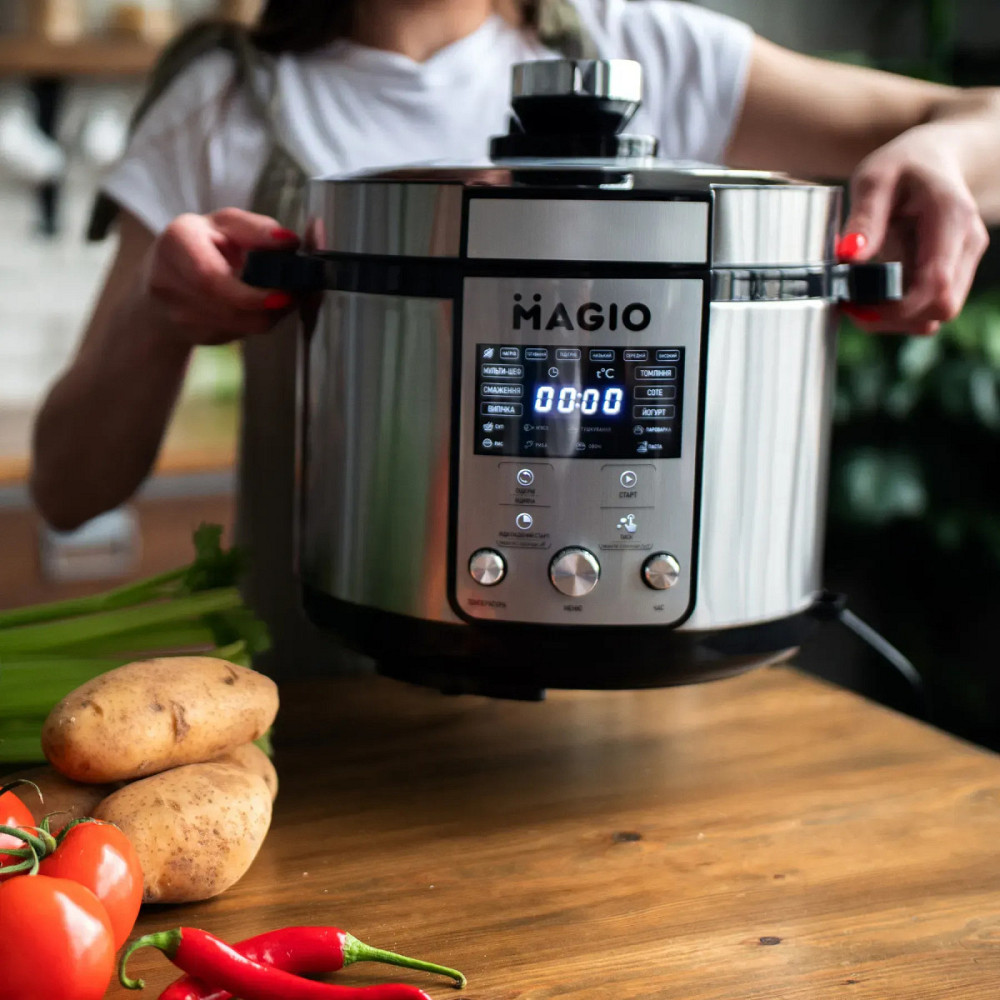 Мультиварка-скороварка Magio MG-429 1200 Вт серебристая Киев - изображение 10