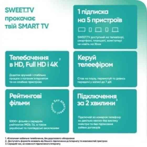 Sweet.TV Стартовий пакет Sweet TV тариф M на 3 місяці Харків