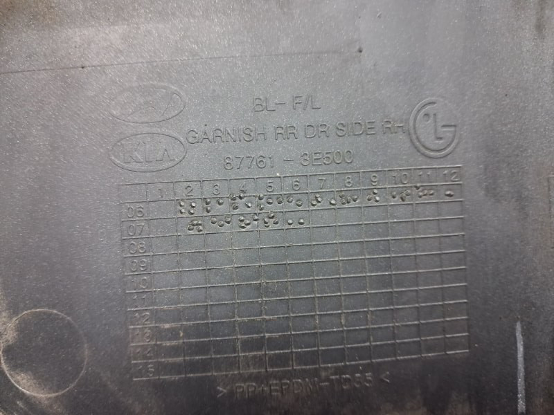 Накладка двери Kia Sorento BL 2.5 DIESEL D4CB 2002 задн. прав. (б/у) Київ - зображення 8