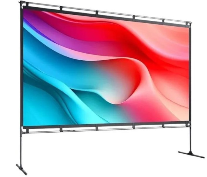 JMGO 100 J0A-7P2, портативний проекційний екран 100", 16:9, 4K HDR, зі стійкою Київ - зображення 1