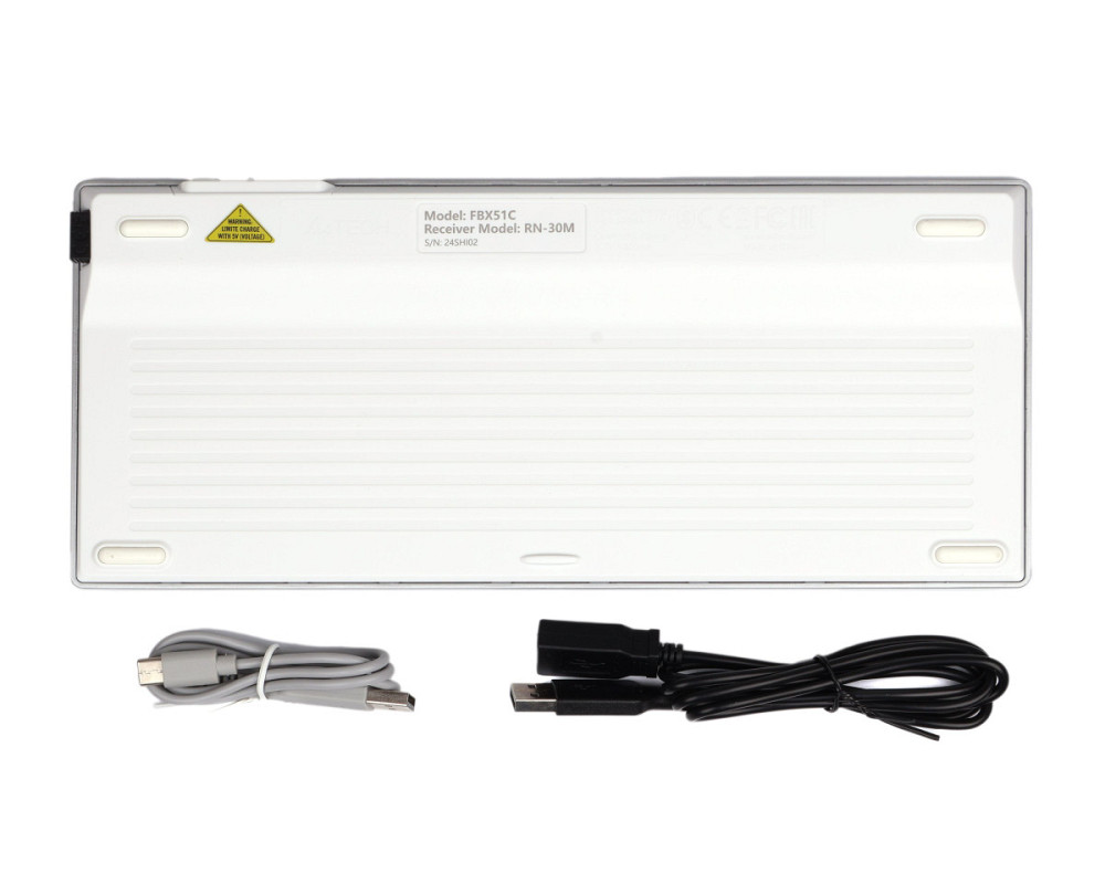 Клавиатура беспроводная A4Tech Fstyler FBX51C(White) белая Київ - зображення 7