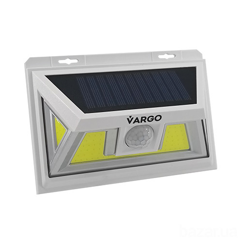 LED светильник на солнечной батарее VARGO 10W c датчиком Белый Вінниця - зображення 1