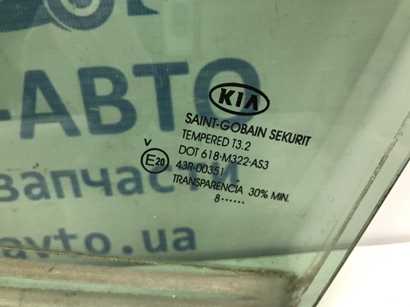 Стекло двери заднее левое Kia Ceed 2006-2012 834111H500 (Арт. 46062) Київ - зображення 3