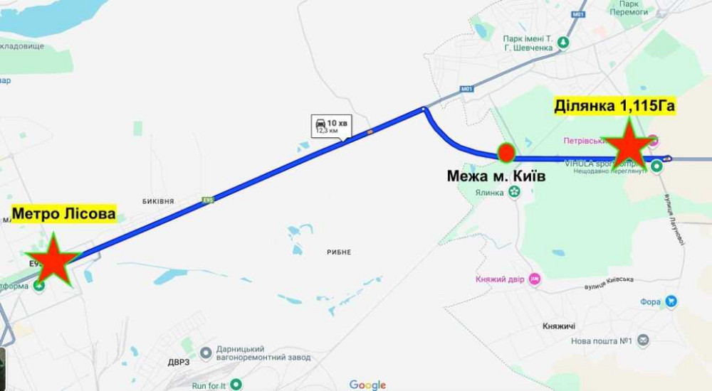 Продаж фасадної ділянки 1,115Га на Окружній міста Бровари Бровари - зображення 1