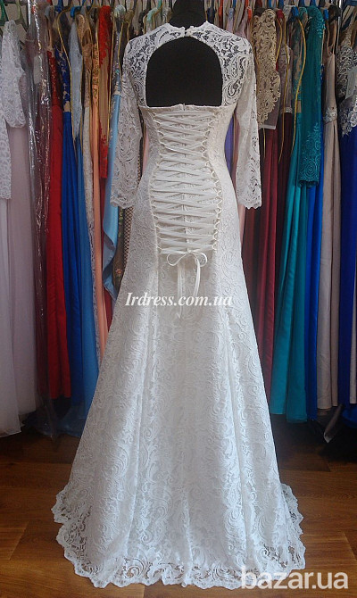 Кружевное свадебное платье а-силуэта Київ - зображення 6