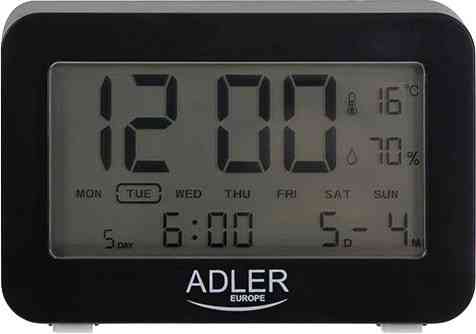 Термогигрометр Adler AD 1196 Black 15х17х23 см черный Київ
