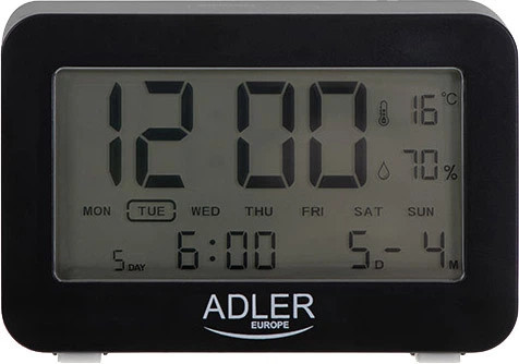Термогигрометр Adler AD 1196 Black 15х17х23 см черный Київ - зображення 3